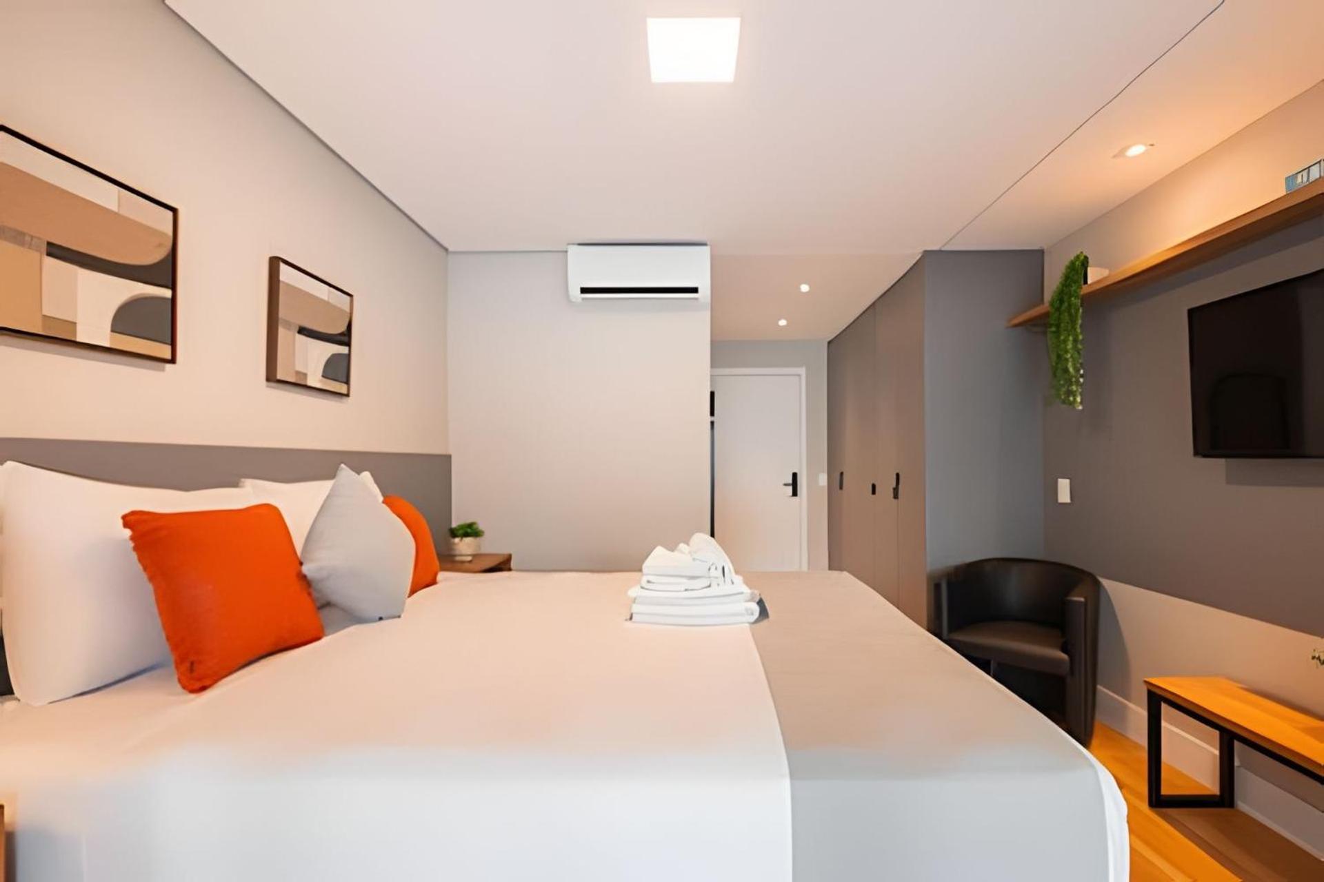 Easy Star - Belo Com Cama Queen No Coracao Do Brooklin - Sc03i Apartamento São Paulo