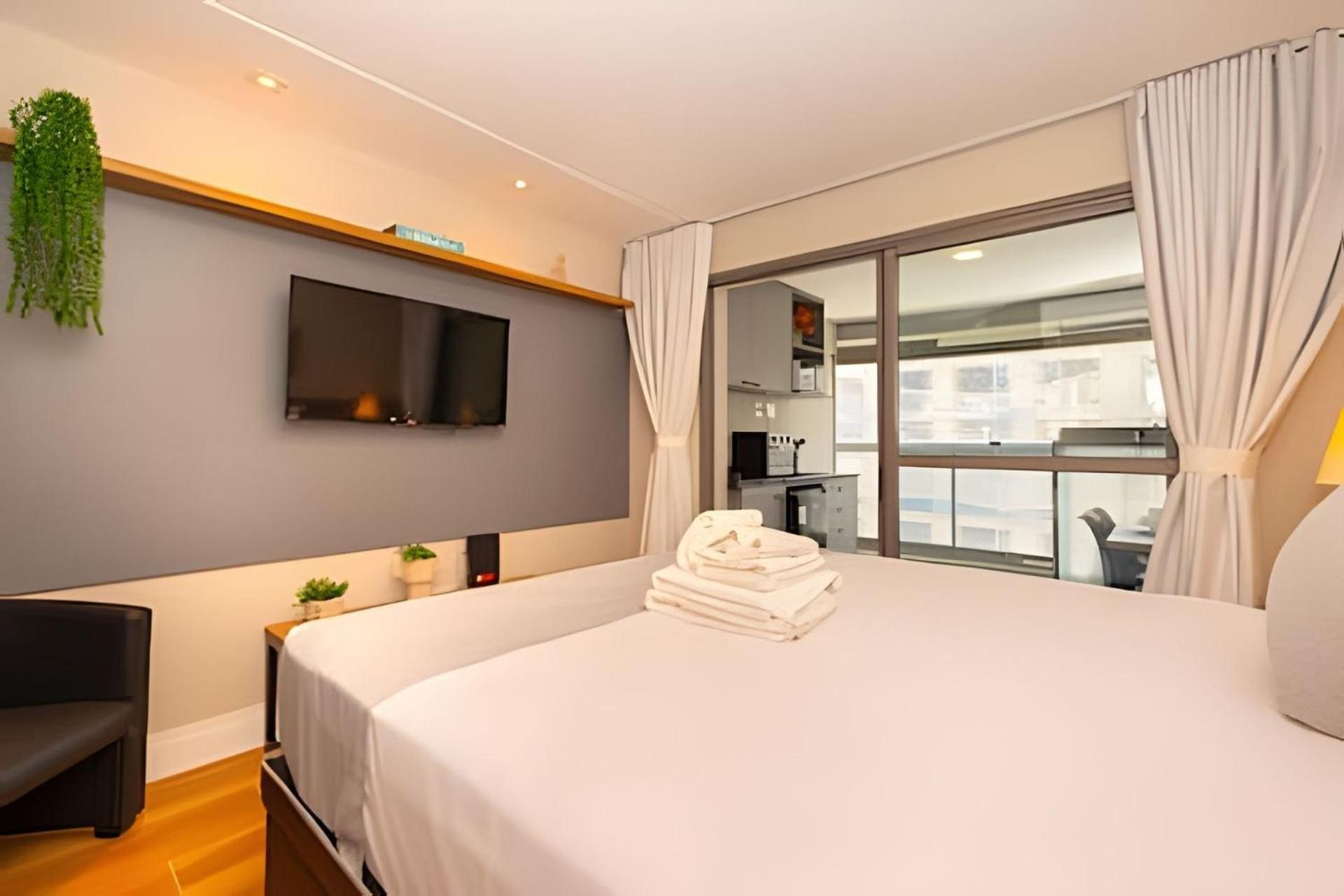 Easy Star - Belo Com Cama Queen No Coracao Do Brooklin - Sc03i Apartamento *