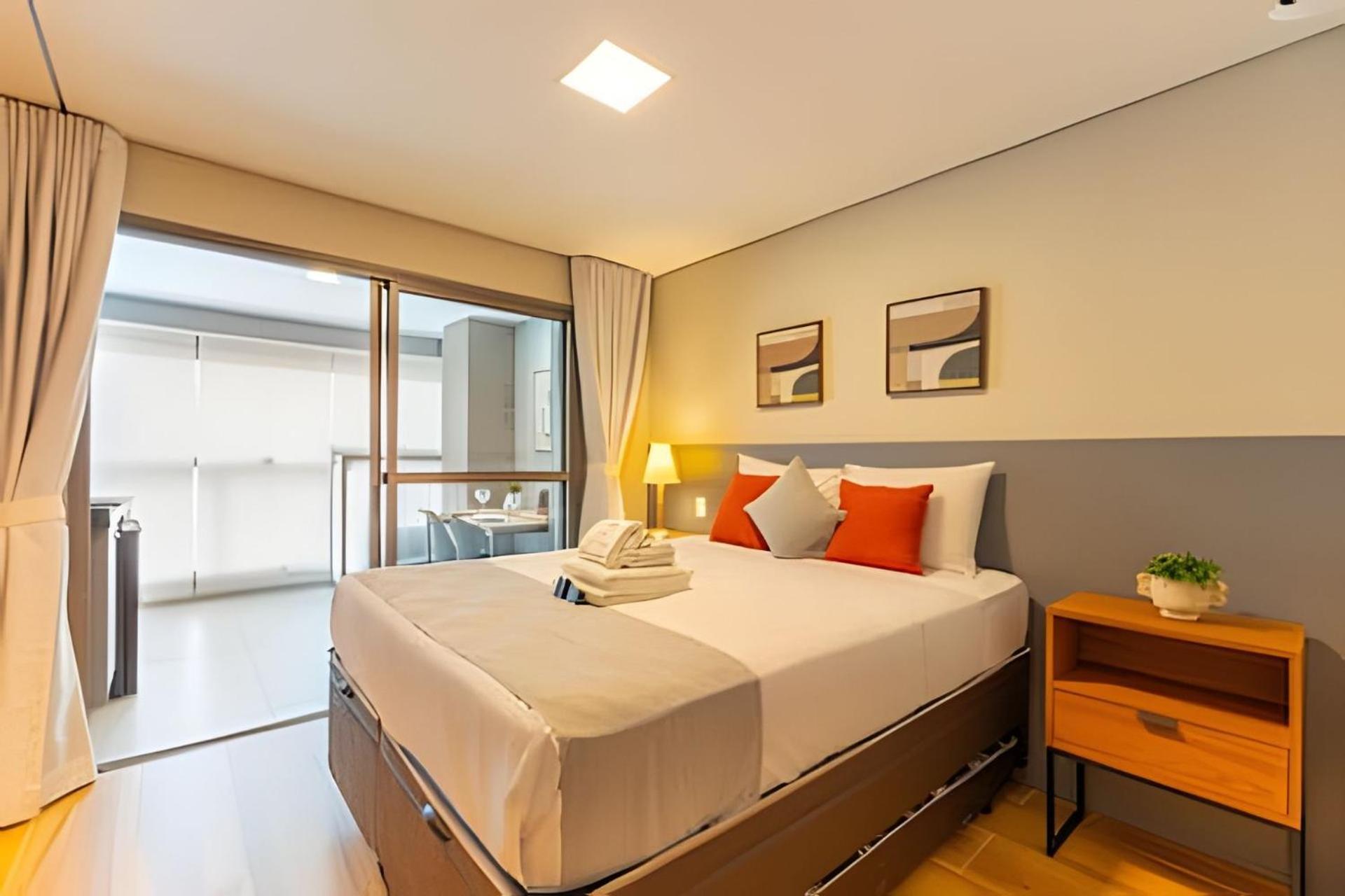 Easy Star - Belo Com Cama Queen No Coracao Do Brooklin - Sc03i Apartamento