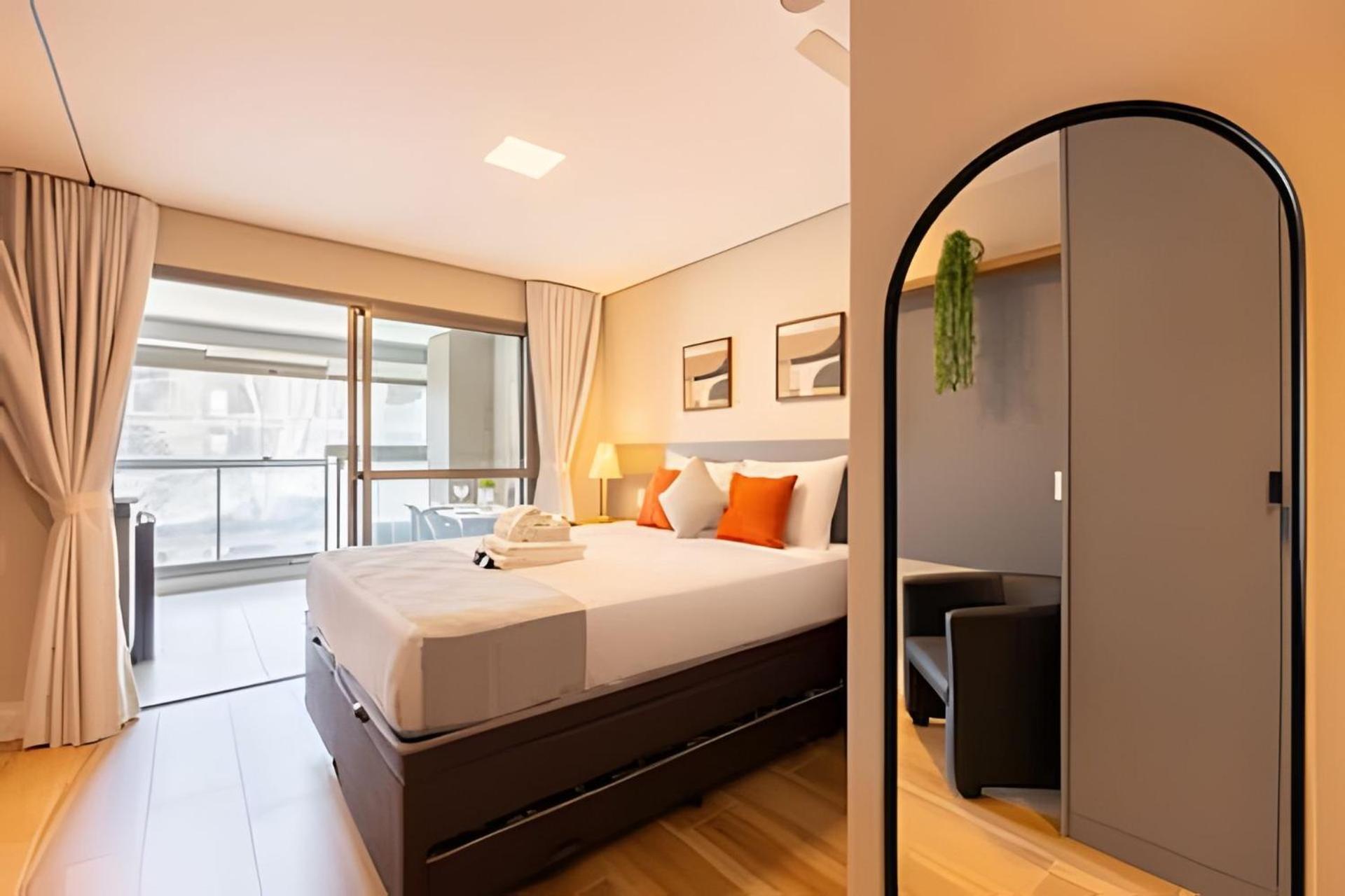 Apartamento Easy Star - Belo Com Cama Queen No Coracao Do Brooklin - Sc03i São Paulo